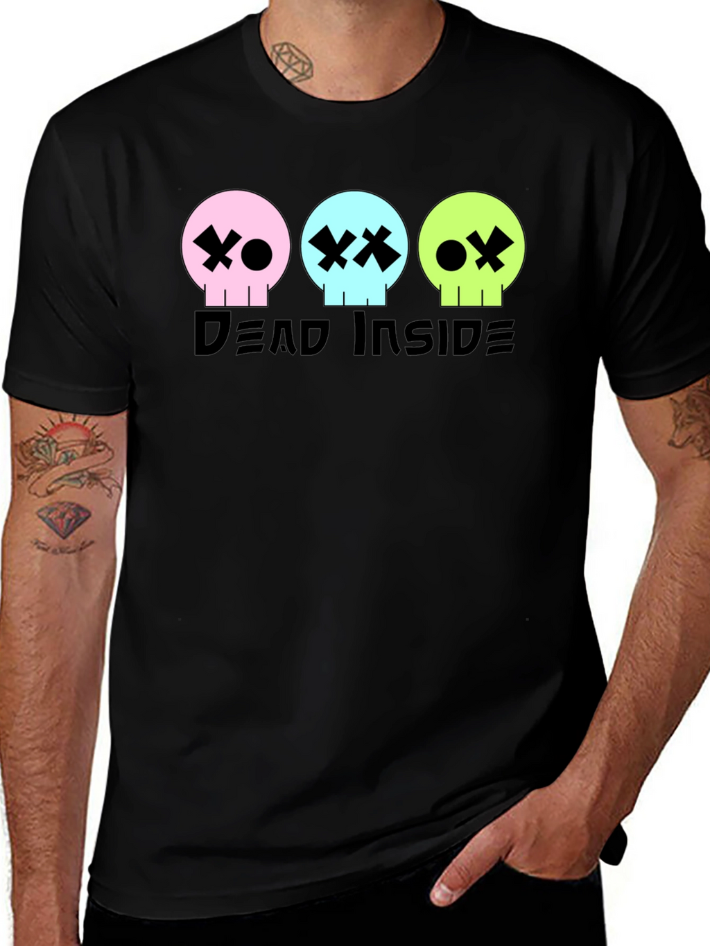 Dead Inside Graphic Tee - Skull T-Shirt