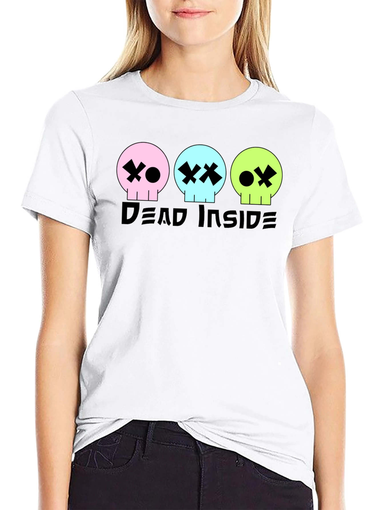 Dead Inside Graphic Tee - Skull T-Shirt