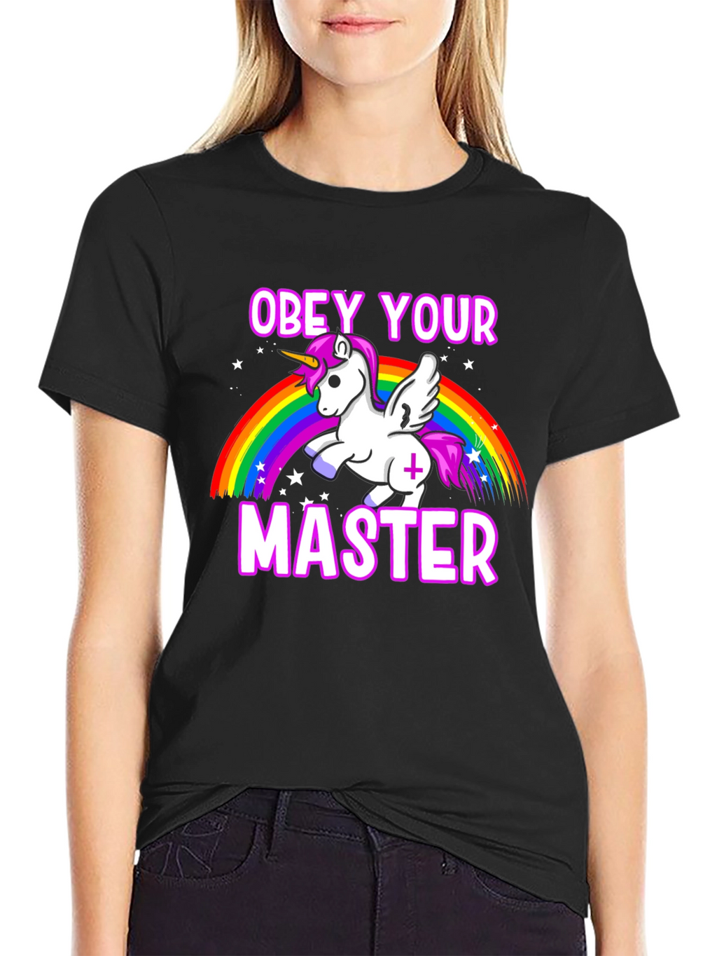 Obey Your Master Unicorn Graphic T-Shirt