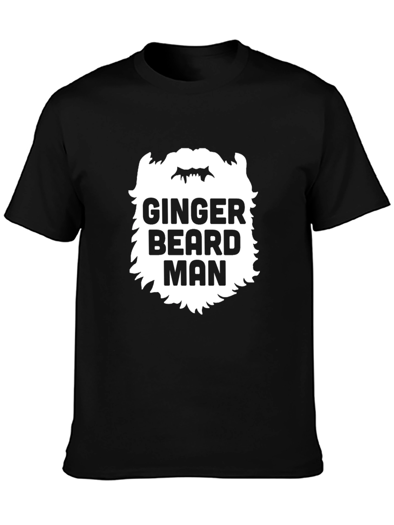 Ginger Beard Man Black T-Shirt - Unique Graphic Tee