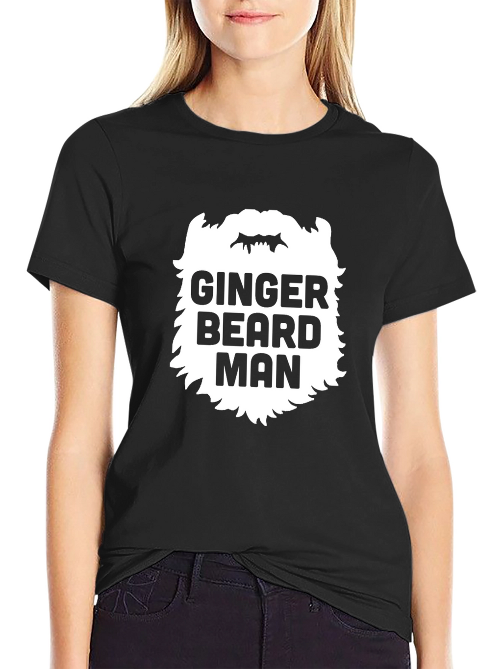 Ginger Beard Man Black T-Shirt - Unique Graphic Tee