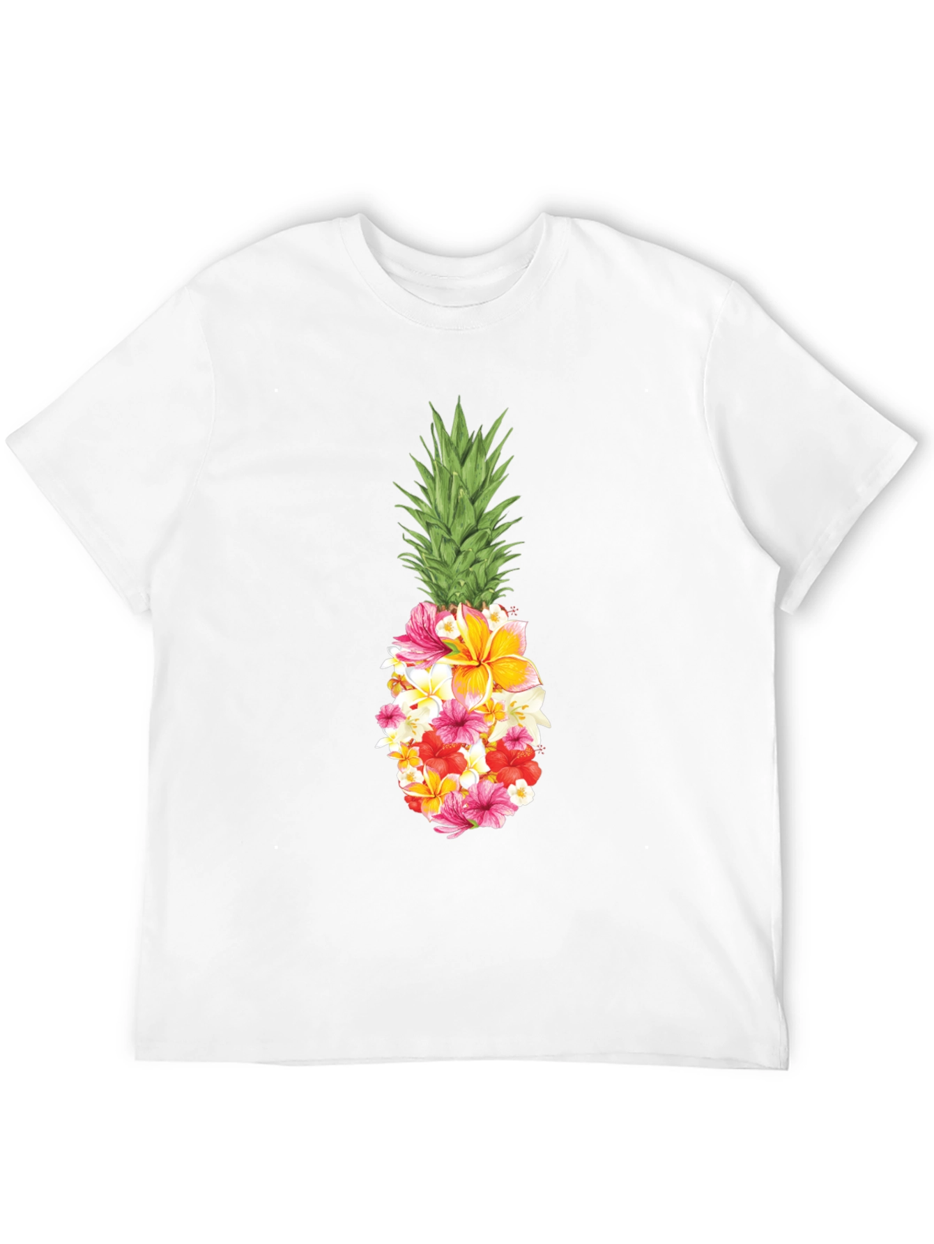 Floral Pineapple Graphic T-Shirt