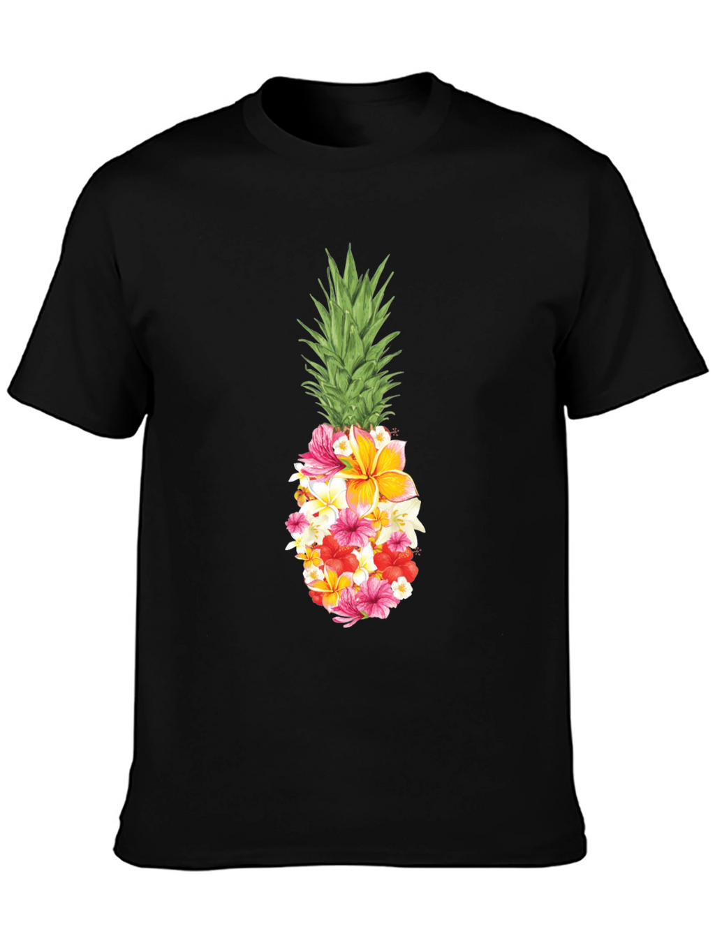 Floral Pineapple Graphic T-Shirt