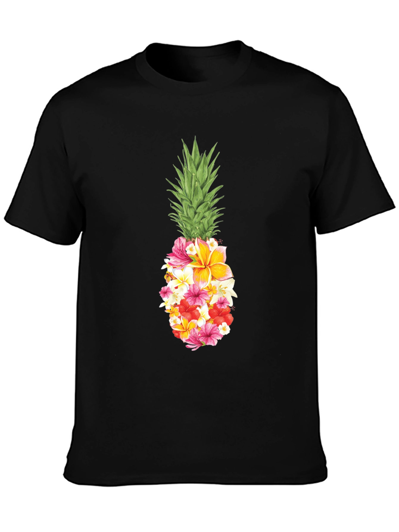 Floral Pineapple Graphic T-Shirt