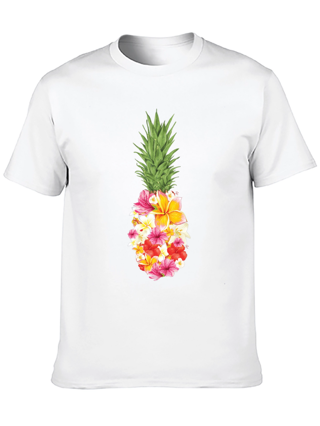 Floral Pineapple Graphic T-Shirt
