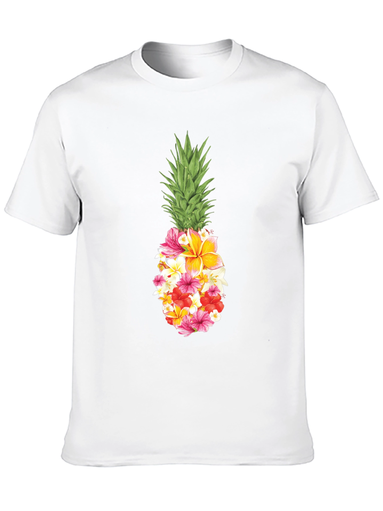 Floral Pineapple Graphic T-Shirt