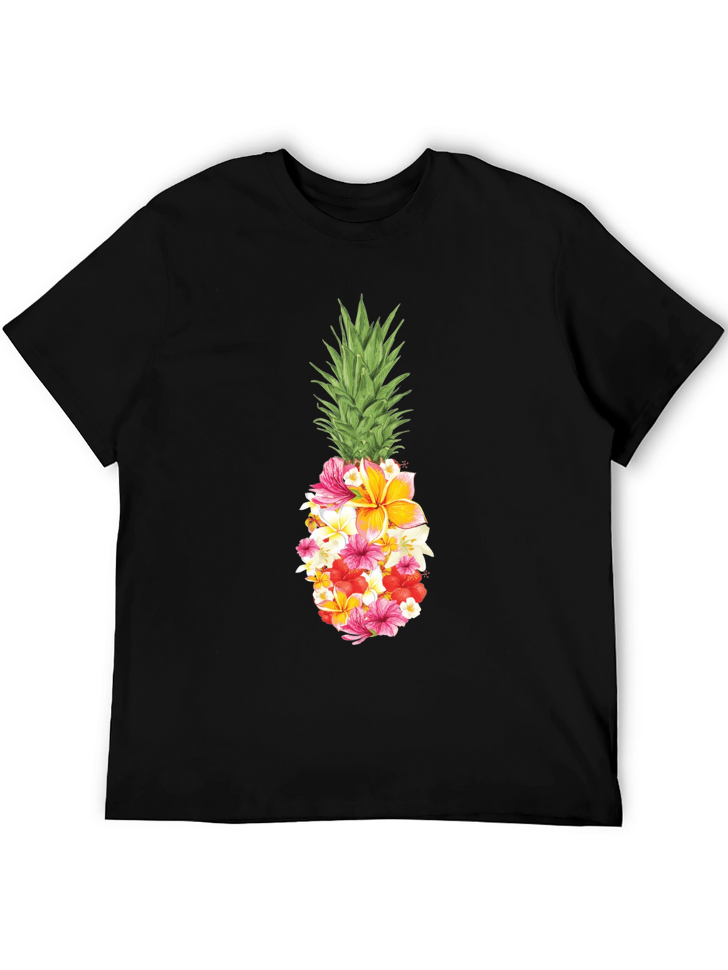Floral Pineapple Graphic T-Shirt
