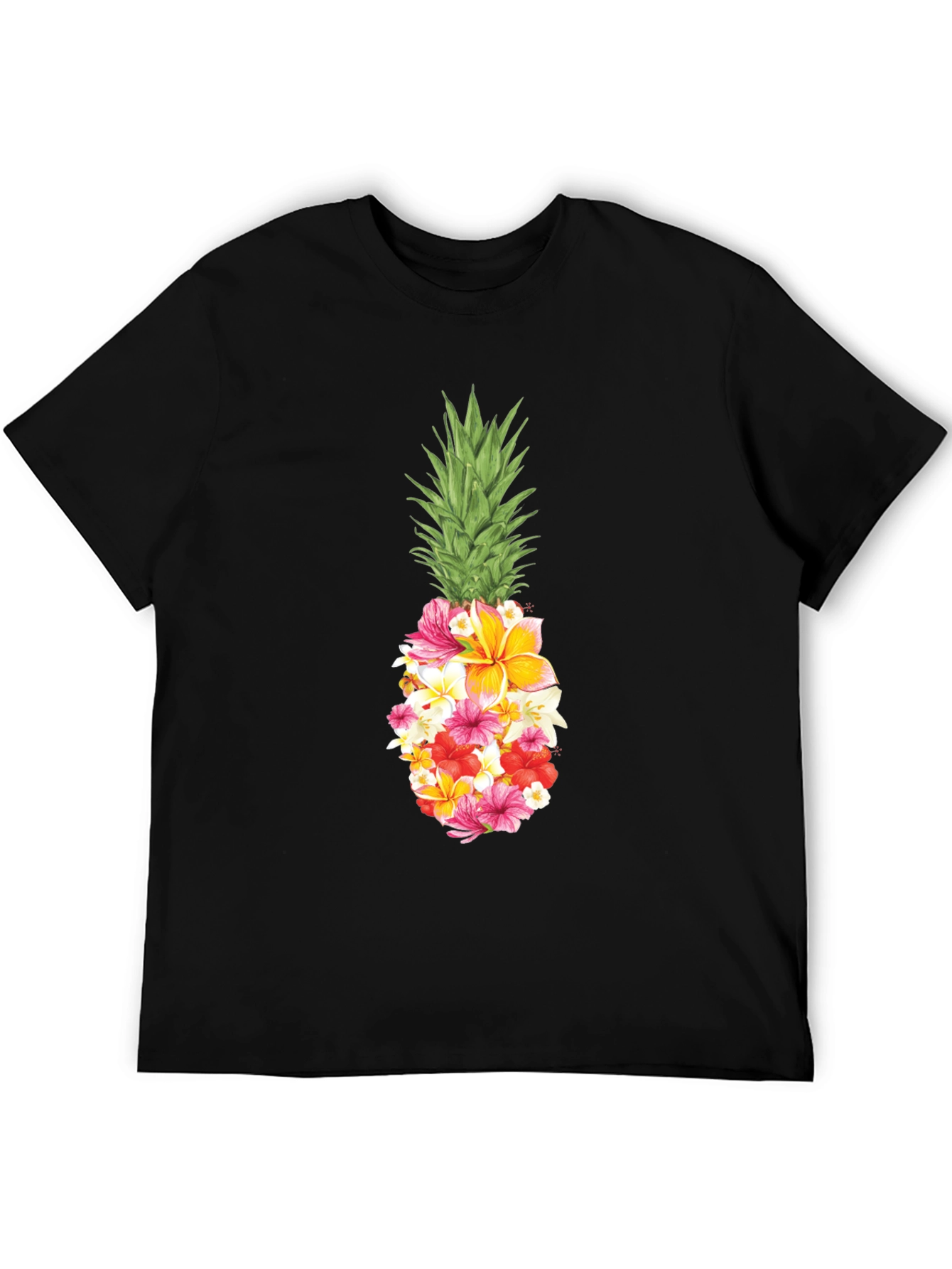 Floral Pineapple Graphic T-Shirt
