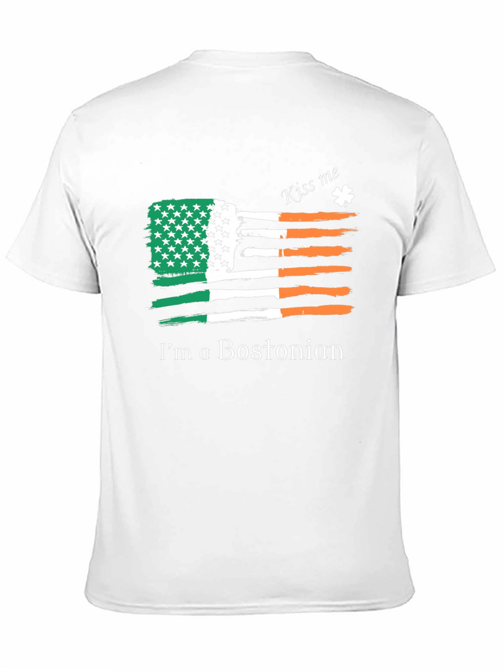 Irish Bostonian Flag Kiss Me T-Shirt