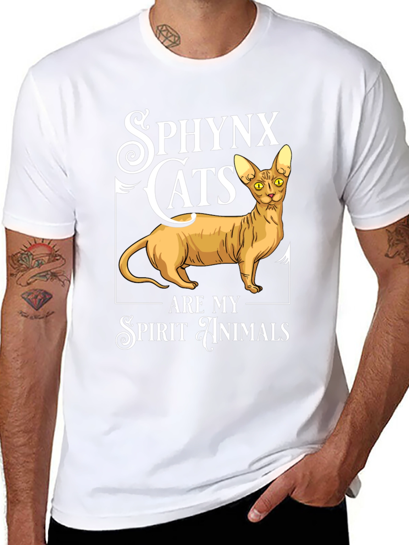 Sphynx Cat Spirit Animal Graphic Tee