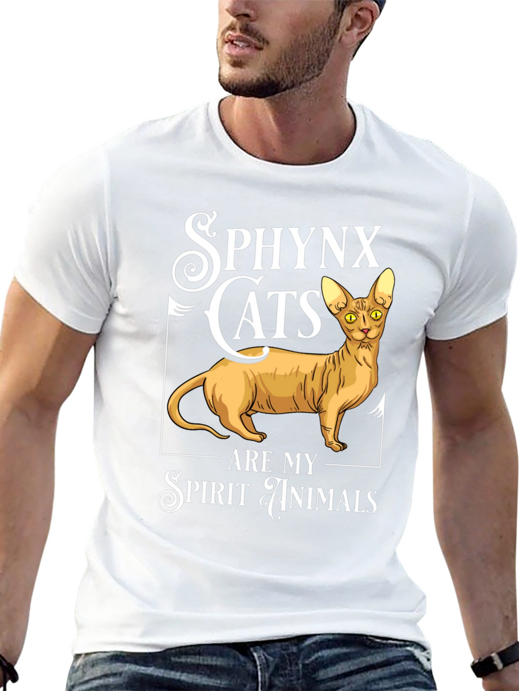 Sphynx Cat Spirit Animal Graphic Tee