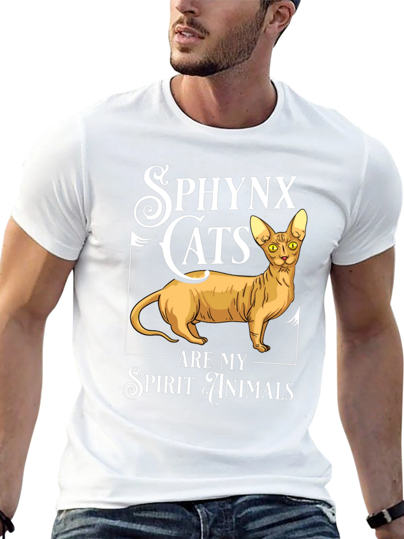 Sphynx Cat Spirit Animal Graphic Tee