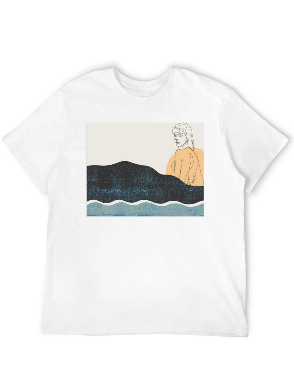 Abstract Line Art Graphic Tee