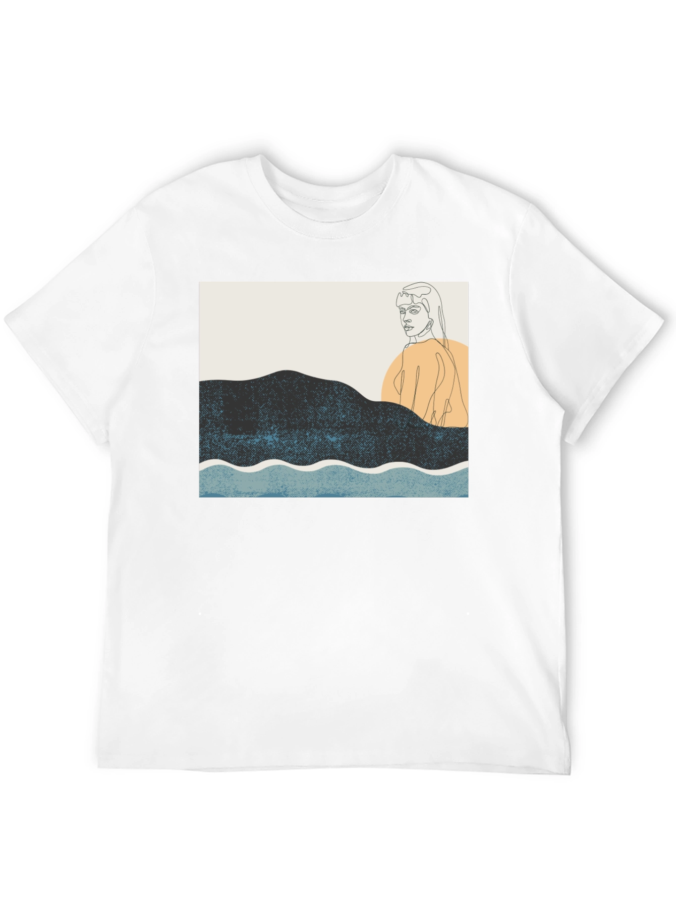 Abstract Line Art Graphic Tee