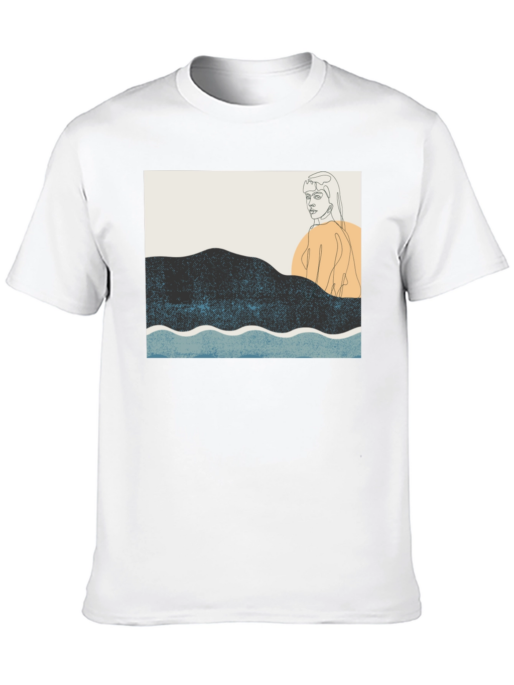 Abstract Line Art Graphic Tee