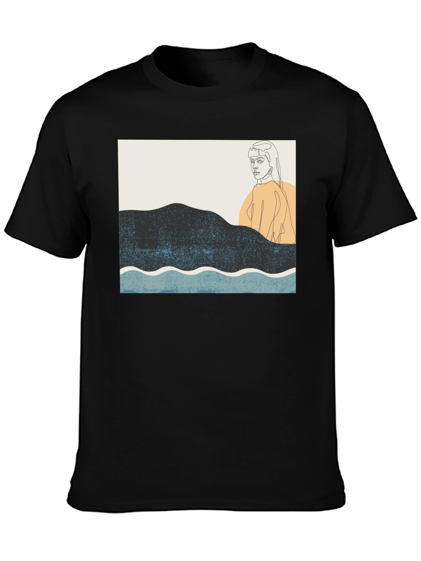 Abstract Line Art Graphic Tee