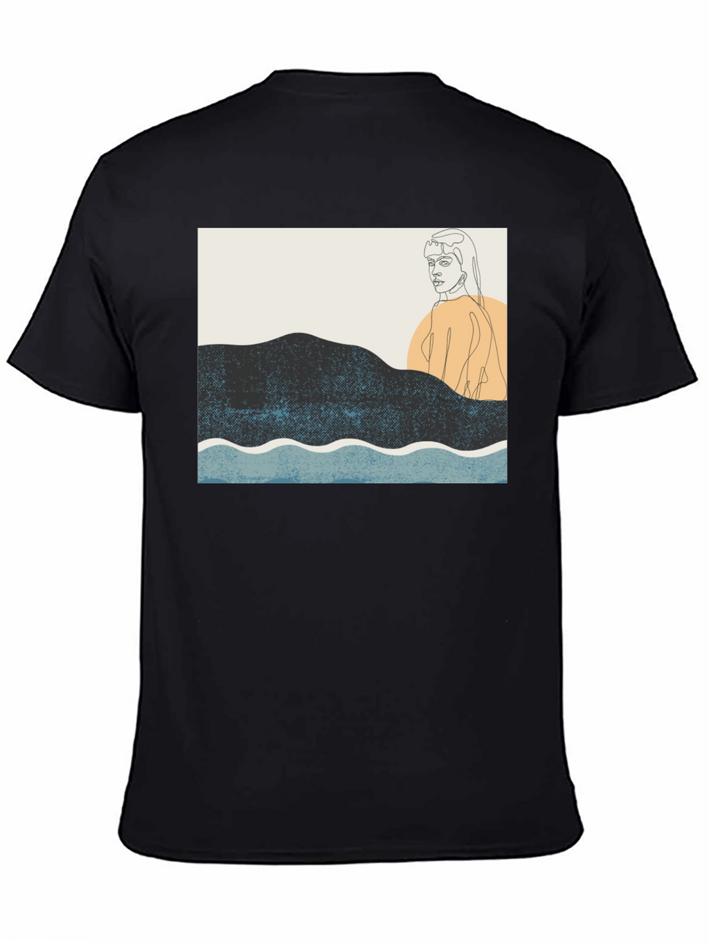 Abstract Line Art Graphic Tee