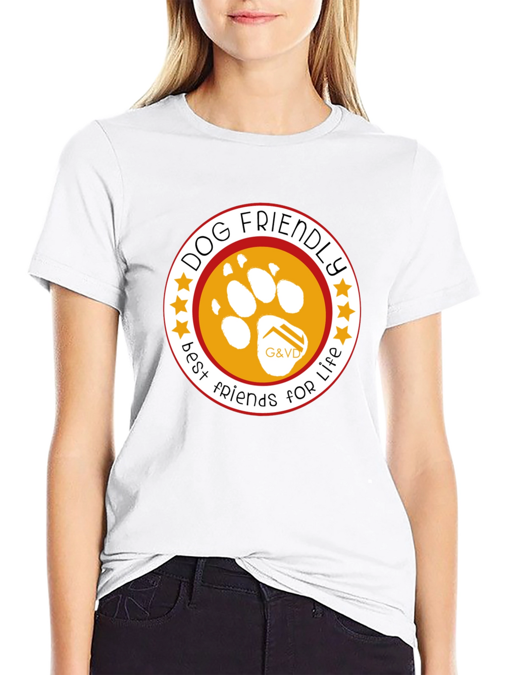 Dog Friendly Best Friends For Life Black T-Shirt