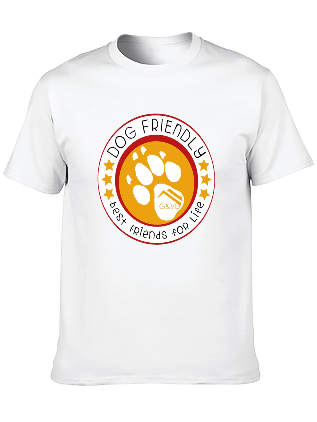 Dog Friendly Best Friends For Life Black T-Shirt