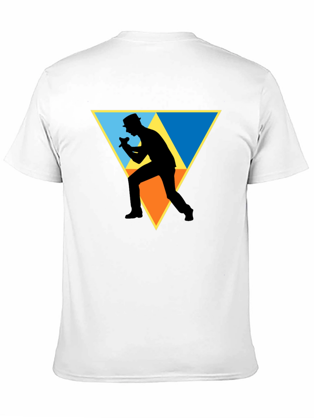 Retro Singer Graphic Tee - Black Cotton Shirt