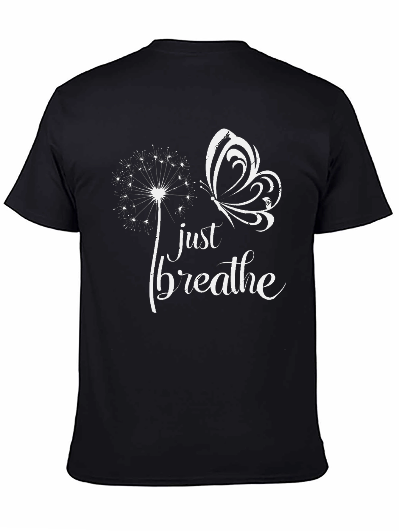Just Breathe Butterfly Graphic T-Shirt