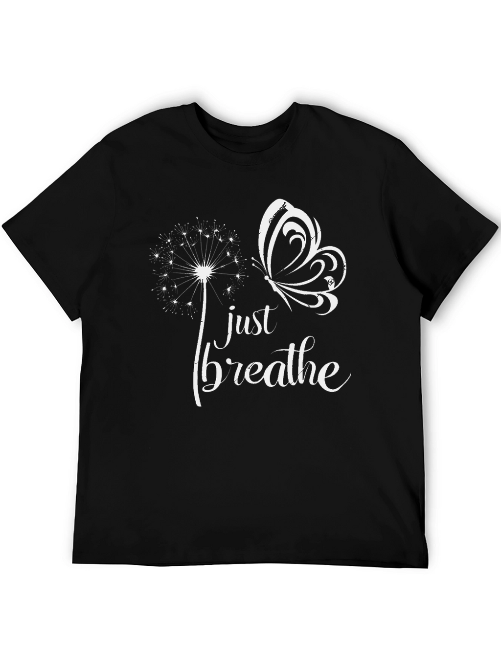 Just Breathe Butterfly Graphic T-Shirt
