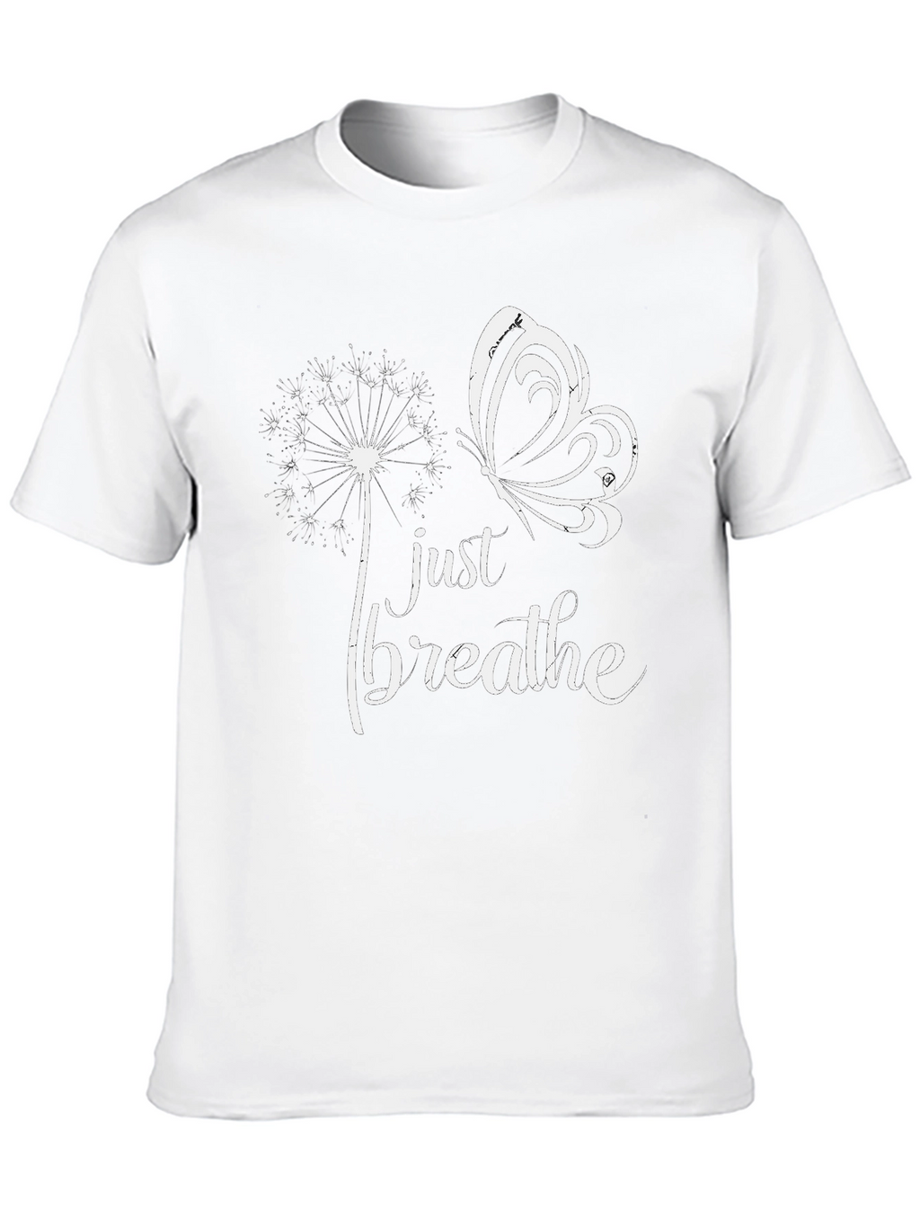 Just Breathe Butterfly Graphic T-Shirt