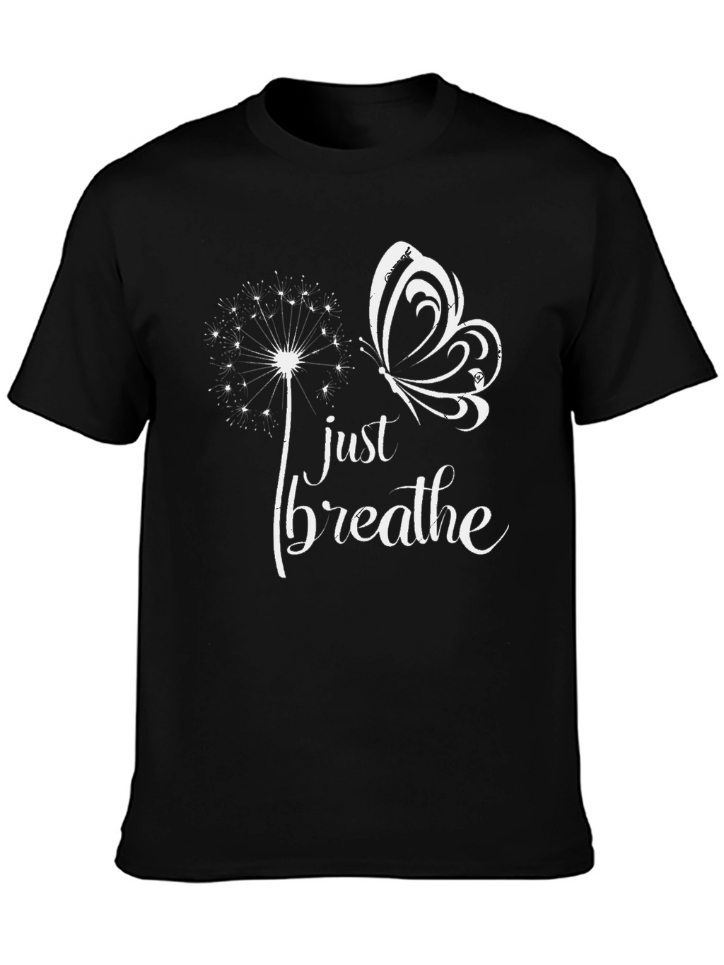 Just Breathe Butterfly Graphic T-Shirt
