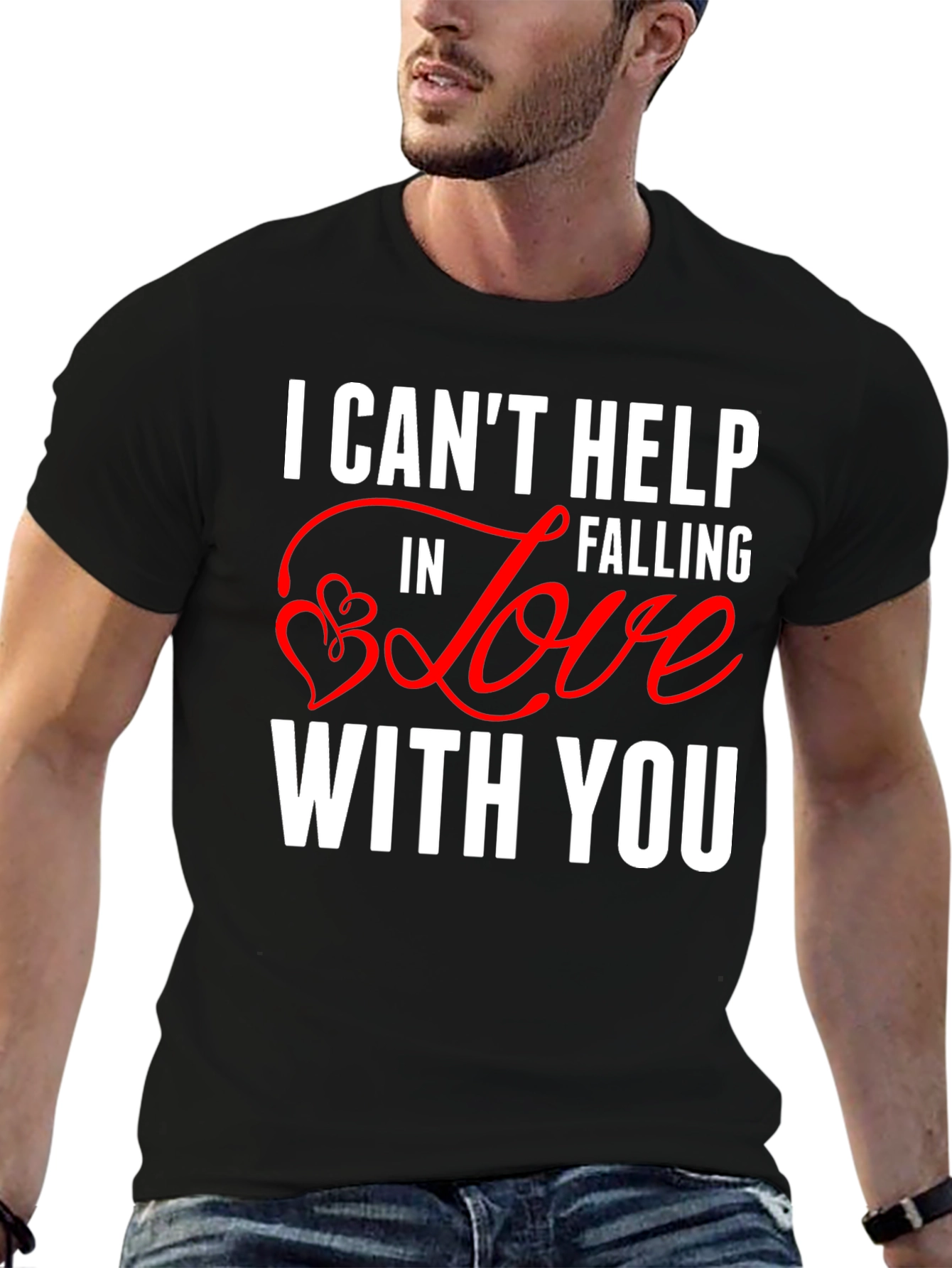 I Cant Help Falling In Love Valentines Day T-Shirt