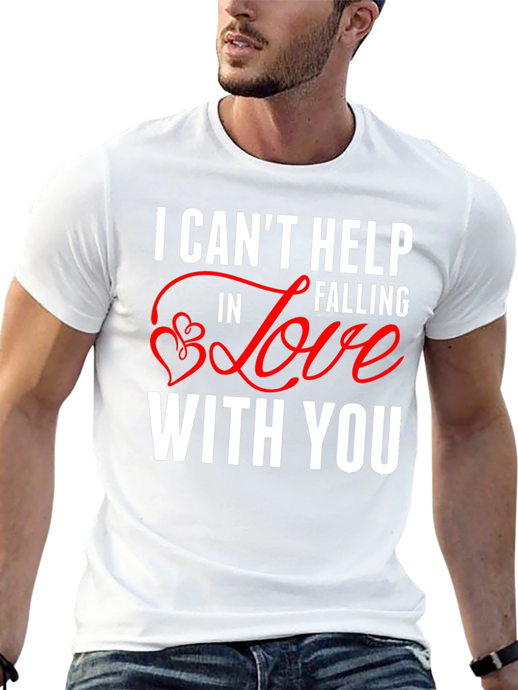I Cant Help Falling In Love Valentines Day T-Shirt