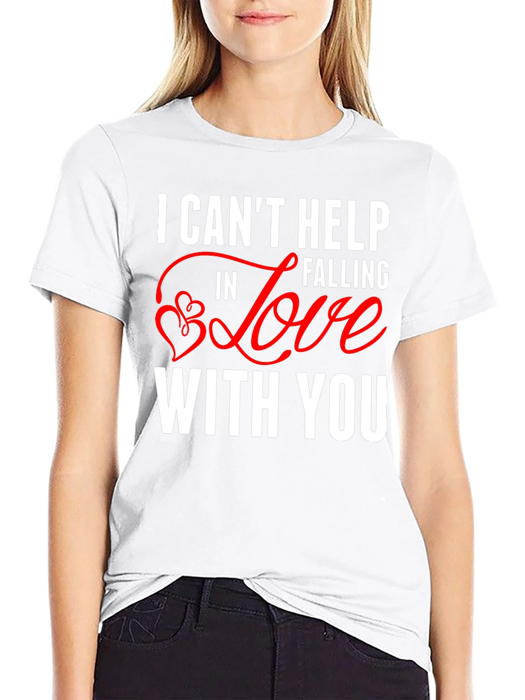 I Cant Help Falling In Love Valentines Day T-Shirt