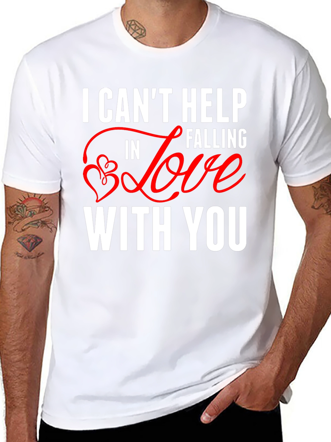 I Cant Help Falling In Love Valentines Day T-Shirt