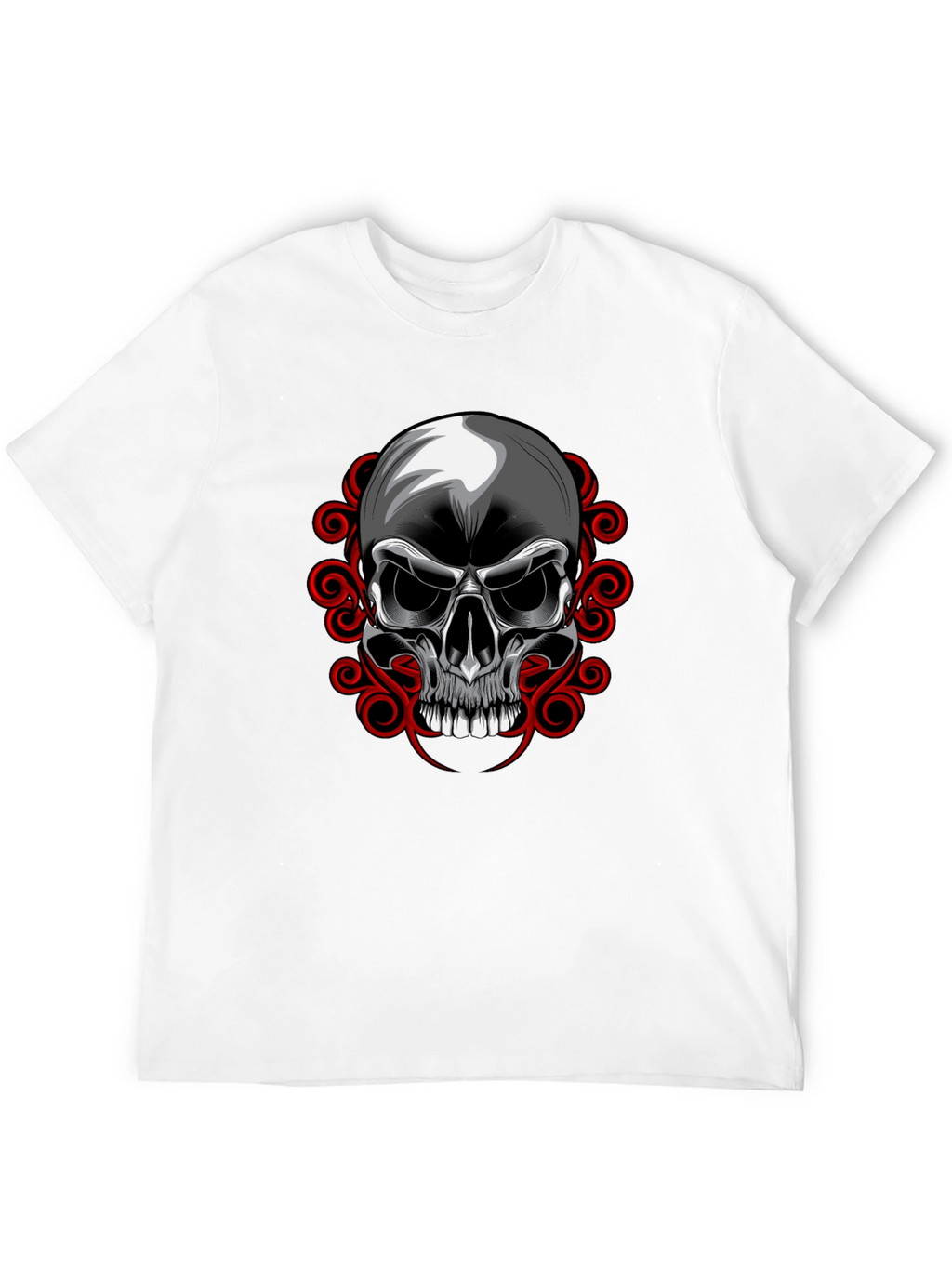 Skull Graphic T-Shirt - Edgy Design