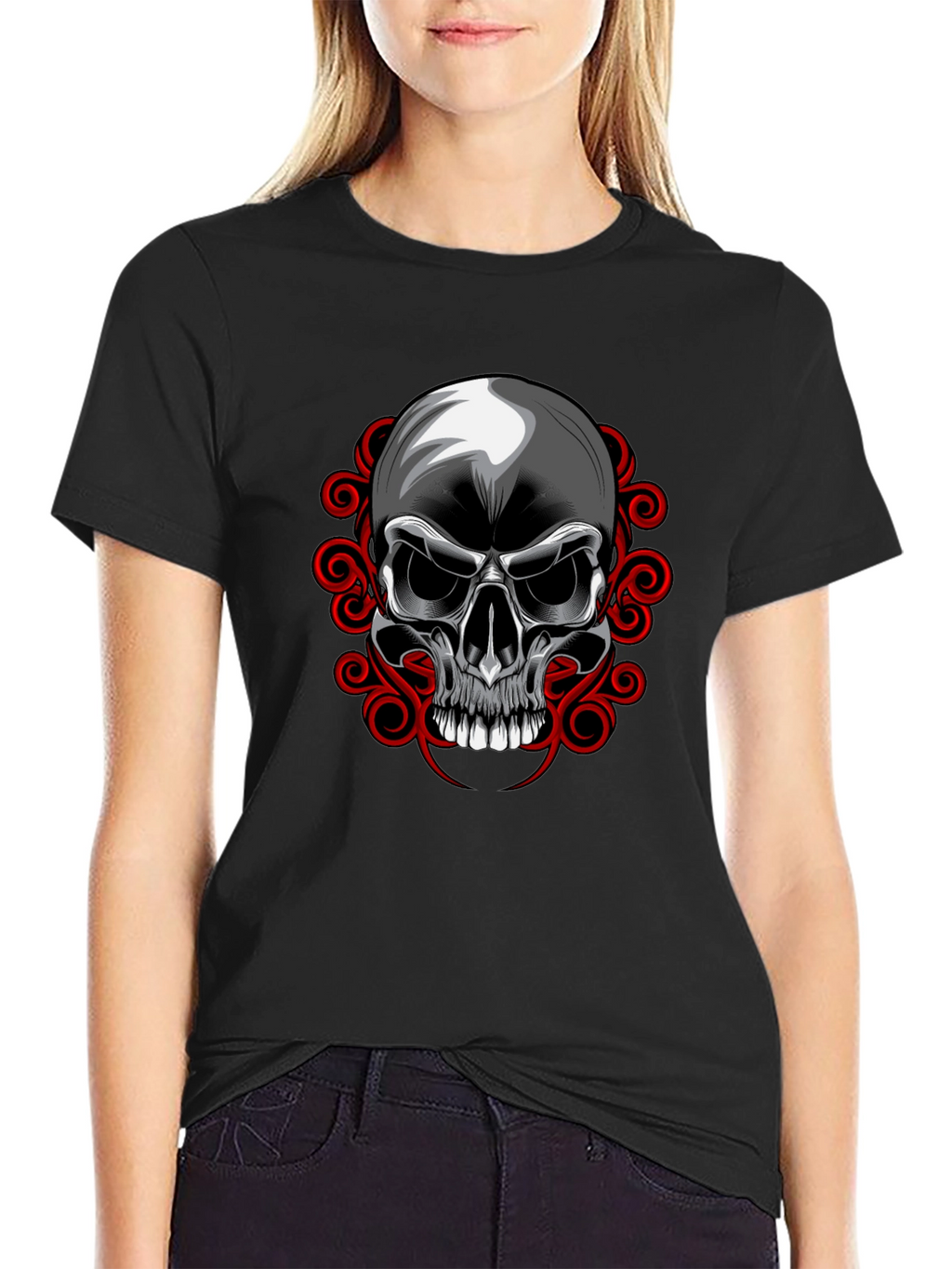 Skull Graphic T-Shirt - Edgy Design
