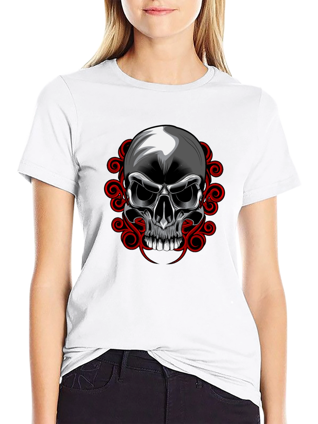 Skull Graphic T-Shirt - Edgy Design