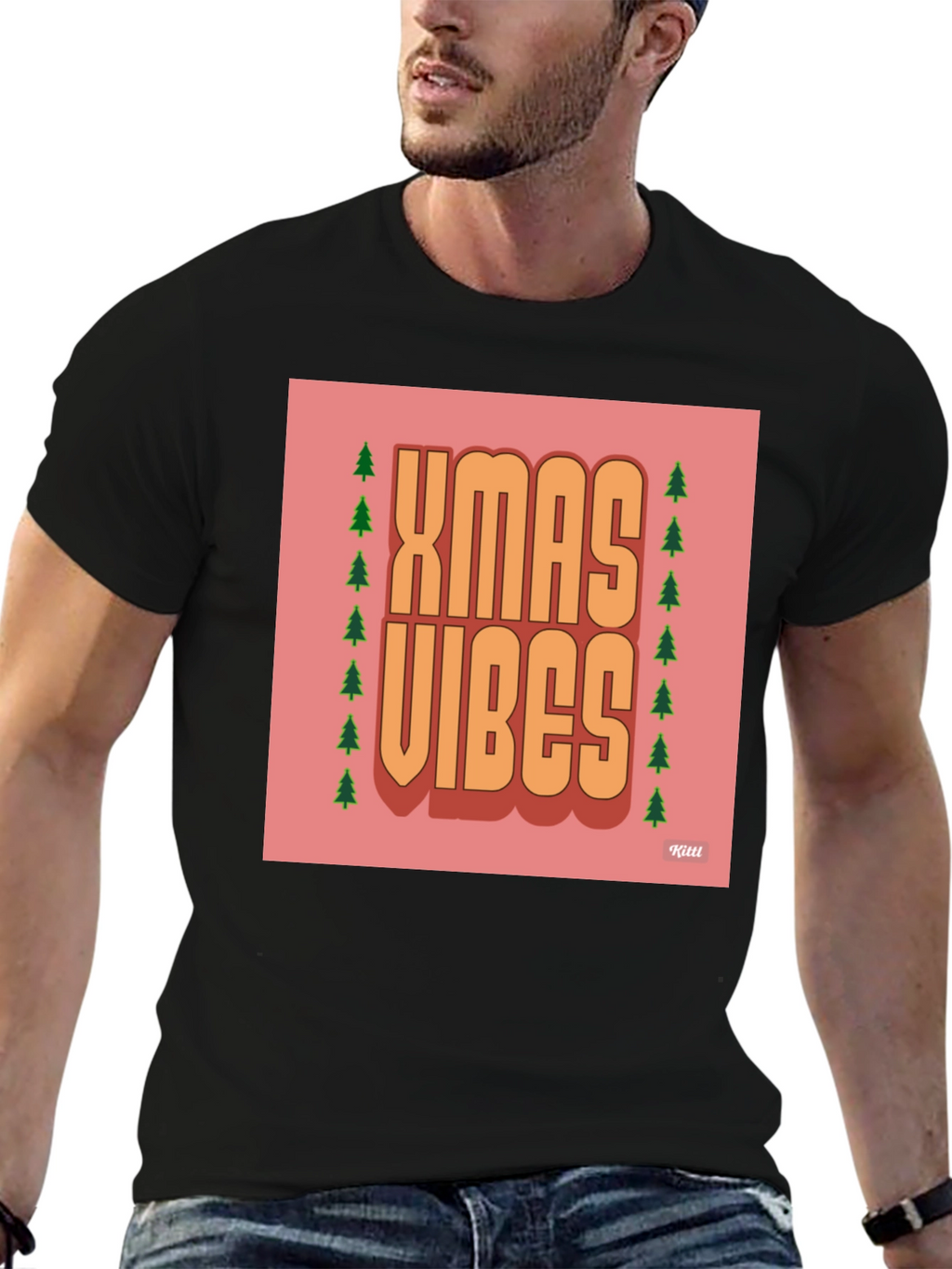 Xmas Vibes Graphic Tee - Holiday Season