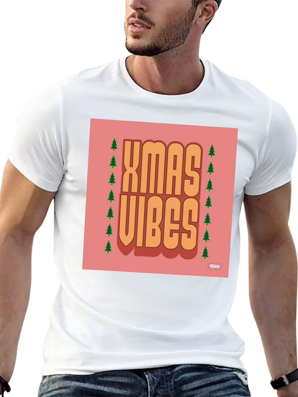 Xmas Vibes Graphic Tee - Holiday Season