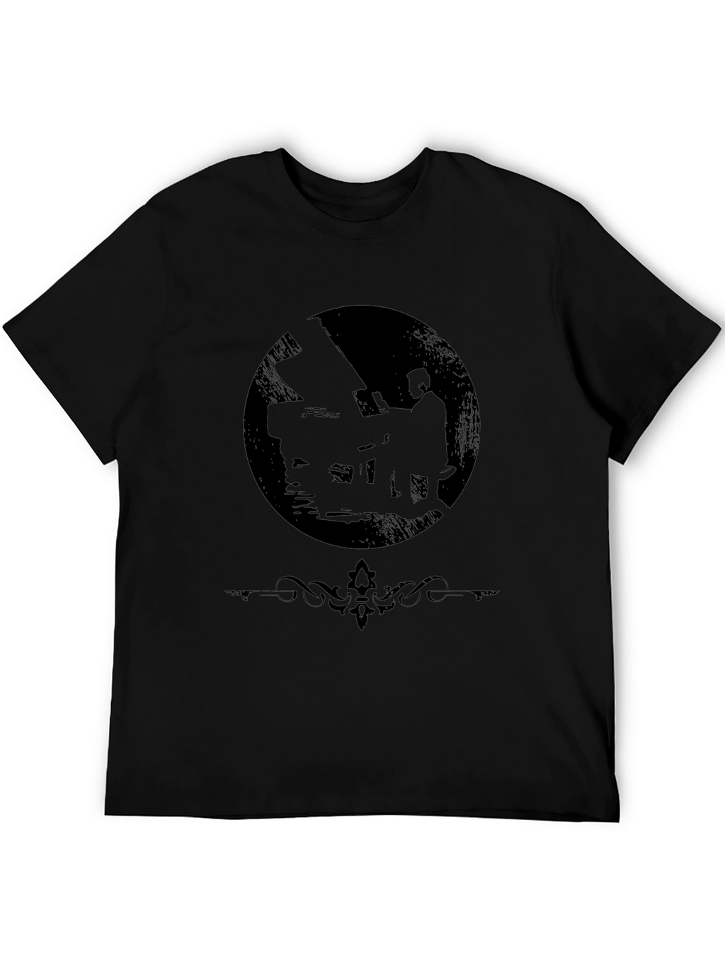 Silhouette Pianist Black T-Shirt