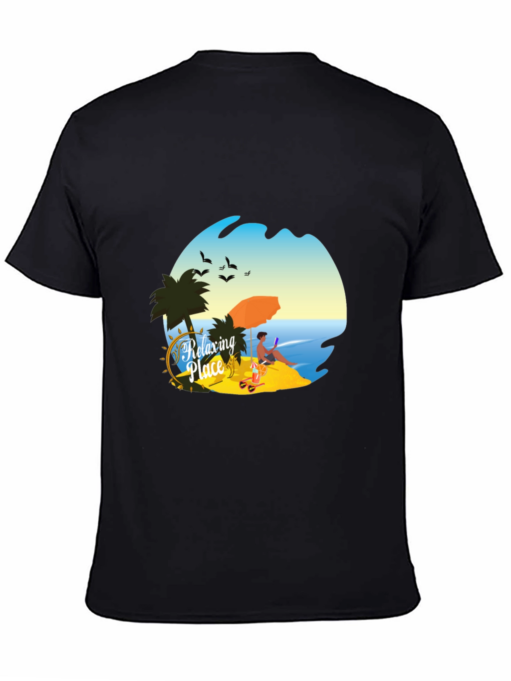 Relaxing Place Graphic T-Shirt - Beach Vibes