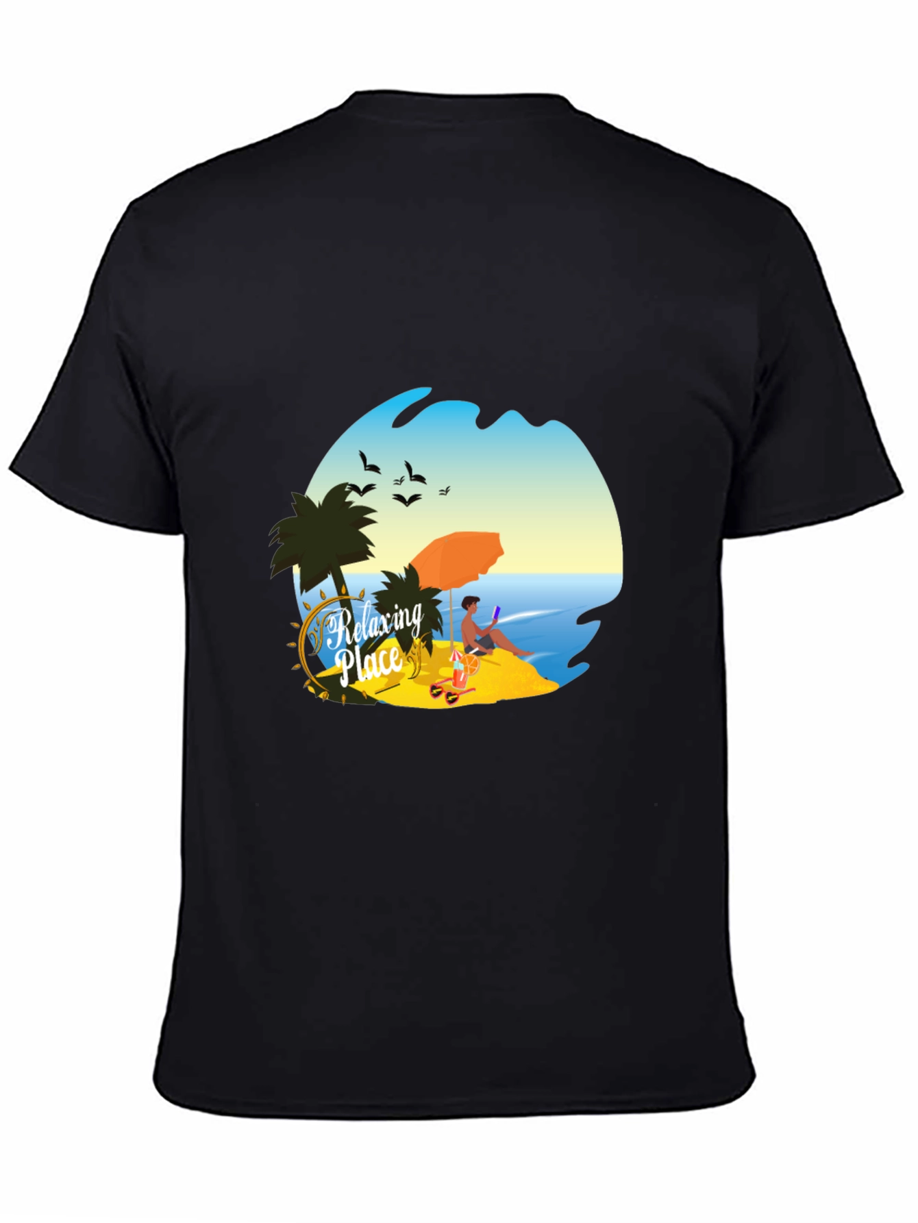 Relaxing Place Graphic T-Shirt - Beach Vibes