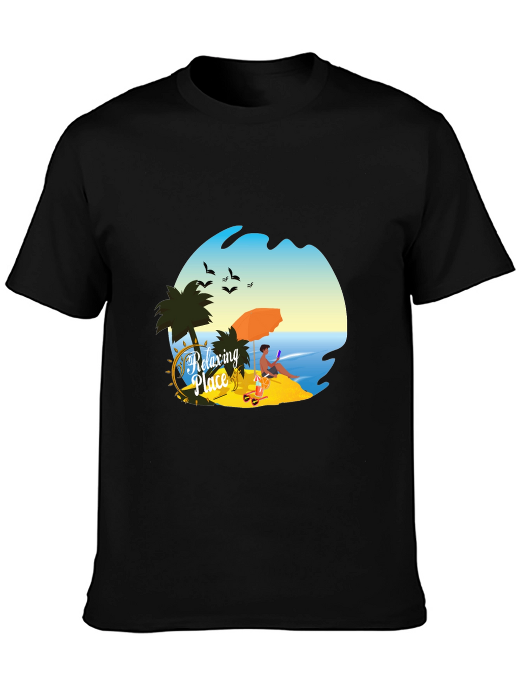 Relaxing Place Graphic T-Shirt - Beach Vibes