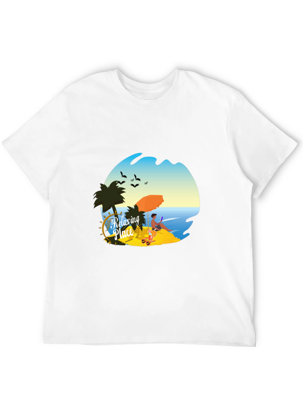 Relaxing Place Graphic T-Shirt - Beach Vibes