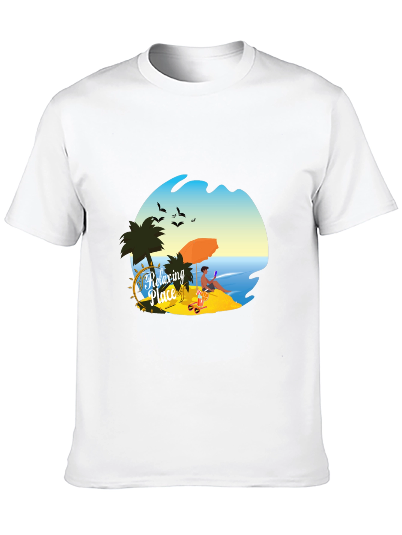 Relaxing Place Graphic T-Shirt - Beach Vibes