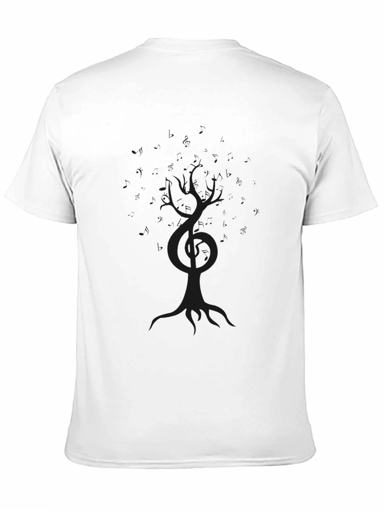 Mens Black Tree of Life Graphic T-Shirt