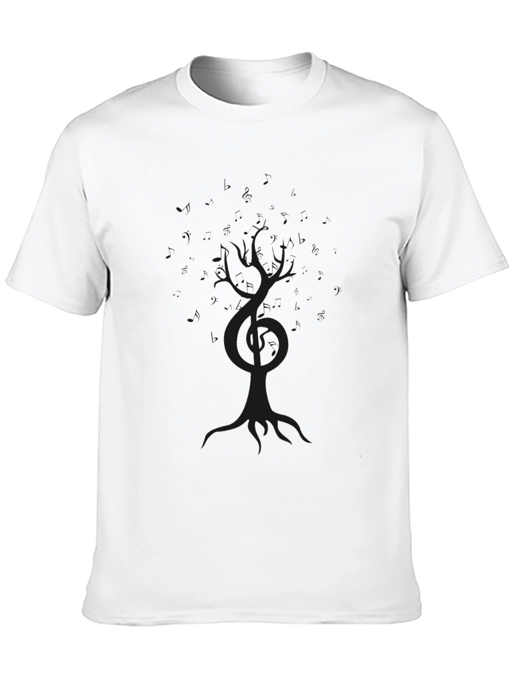 Mens Black Tree of Life Graphic T-Shirt