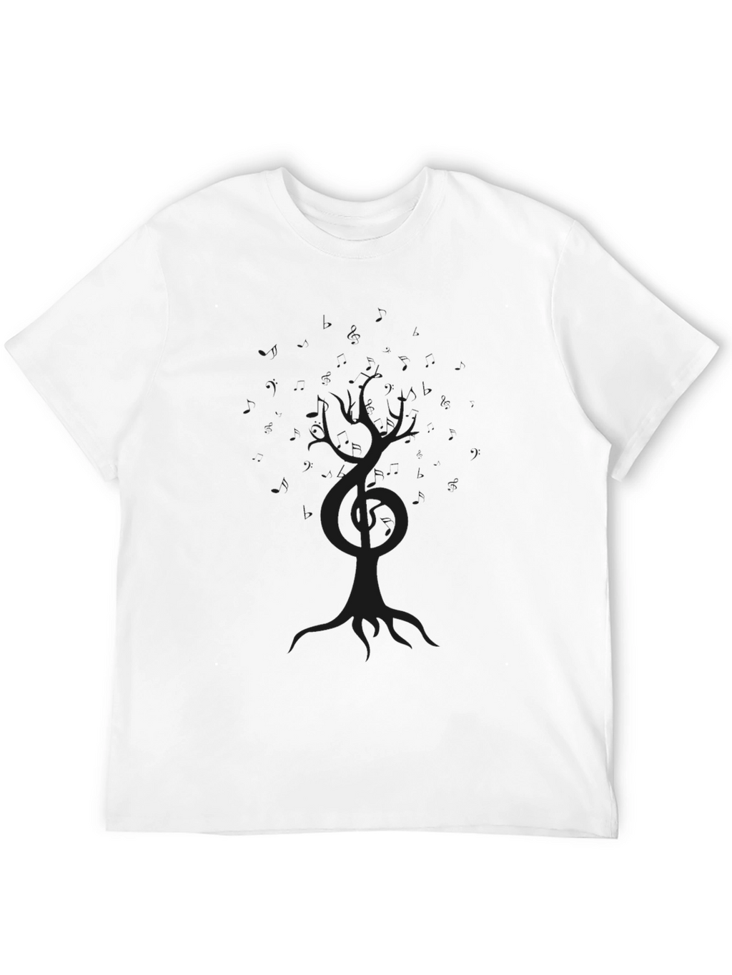 Mens Black Tree of Life Graphic T-Shirt