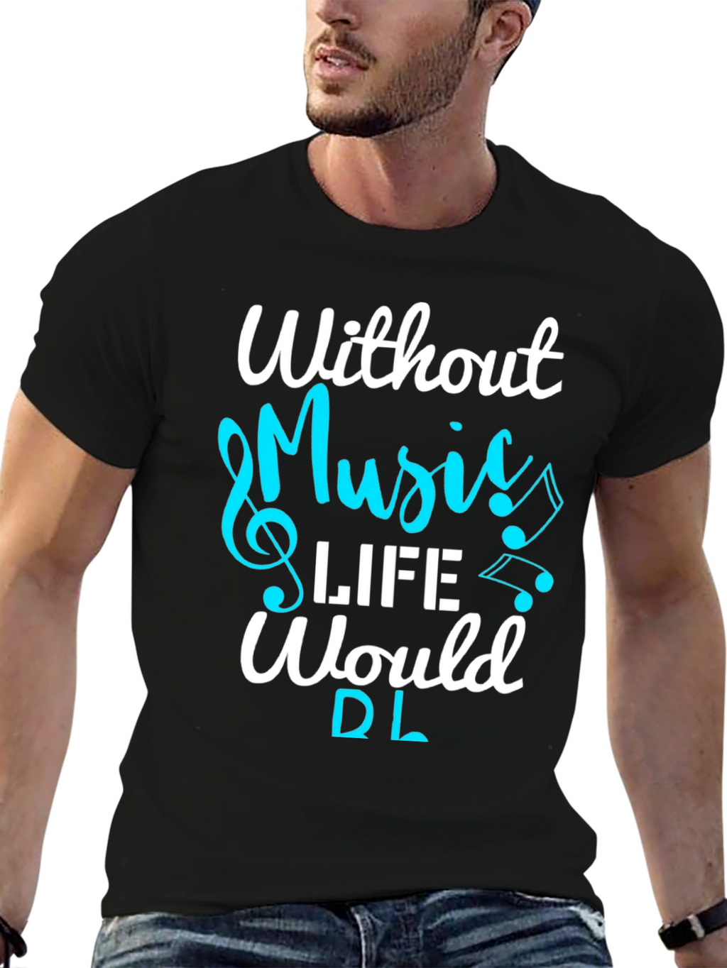 Music Lover T-Shirt: Without Music Life Would Be Flat
