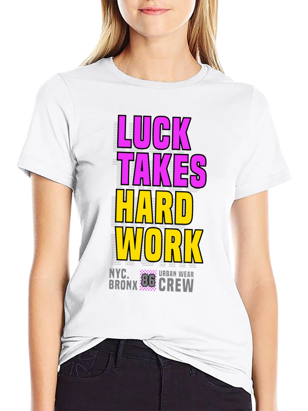 Luck Takes Hard Work Graphic Tee