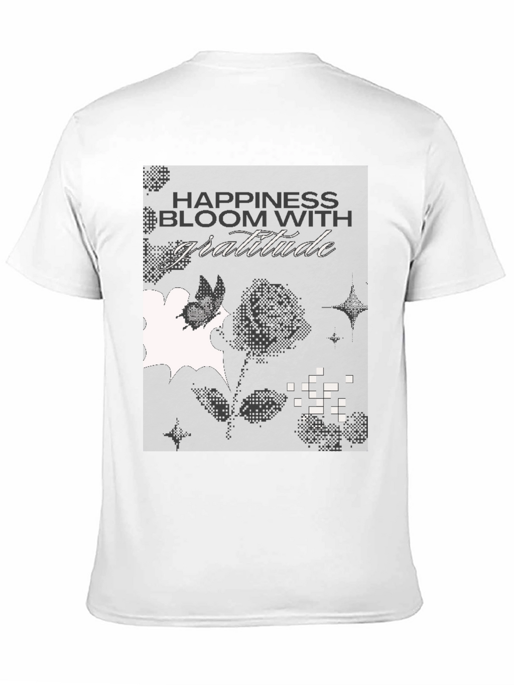 Gratitude Graphic Tee - Black Cotton Blend