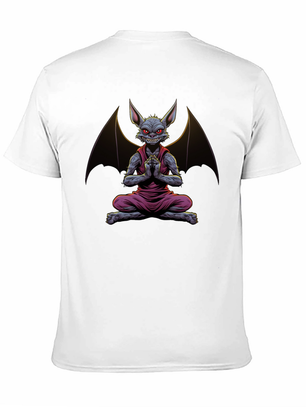 Bat Meditation T-Shirt - Mens Black Tee